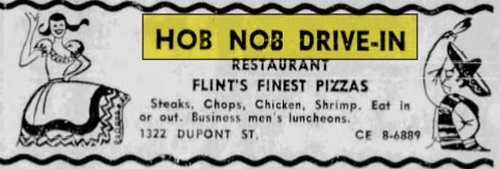 Hob Nob Drive-In - Aug 15 1958 Article (newer photo)